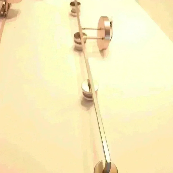 New Brushed Nickel 5 Light Fixtures - Picture 3 of 5